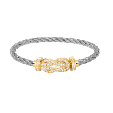 [Amore Jewels]CHANCE LARGE 8 FIGURE BUCKLE FULLDIAMOND BRACELET GOLD