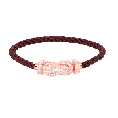 [Amore Jewels]CHANCE LARGE 8 FIGURE BUCKLE FULL DIAMOND BRACELET ROSE GOLD