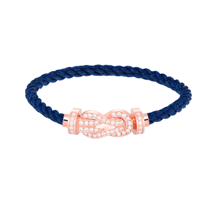 [Amore Jewels]CHANCE LARGE 8 FIGURE BUCKLE FULL DIAMOND BRACELET ROSE GOLD