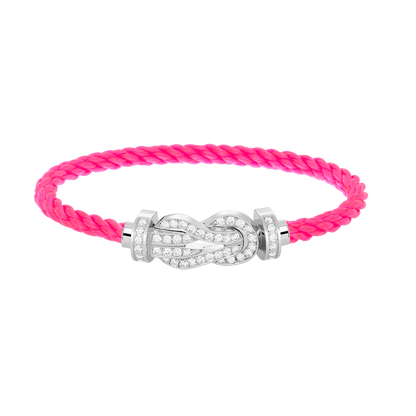 [Amore Jewels]CHANCE LARGE 8 FIGURE BUCKLE FULL DIAMOND BRACELET SILVER