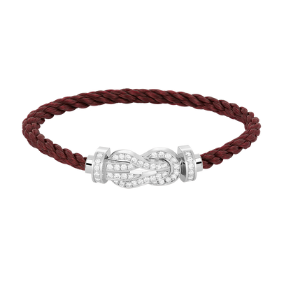 [Amore Jewels]CHANCE LARGE 8 FIGURE BUCKLE FULL DIAMOND BRACELET SILVER