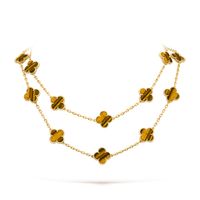 [Amore Jewels]CLOVER 20 MOTIFS TIGER EYE ROSE GOLD