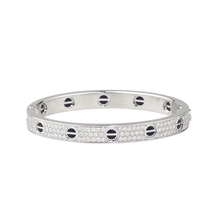 [Amore Jewels]LOVE BRACELET 6.1MM DIAMOND-PAVED CERAMIC