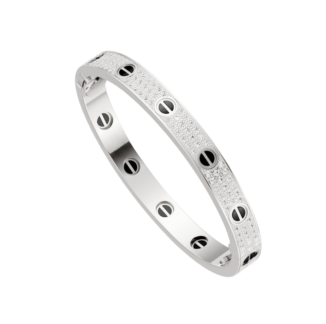 [Amore Jewels]LOVE BRACELET 6.1MM DIAMOND-PAVED CERAMIC