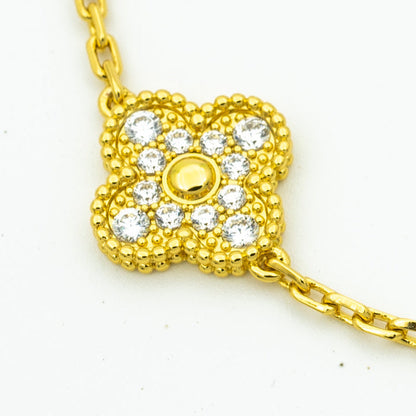 [Amore Jewels] CLOVER 5 MOTIF LASER BRACELET COLLECTION