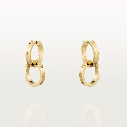 [Amore Jewels]LOVE 3.3MM DANGLE EARRINGS
