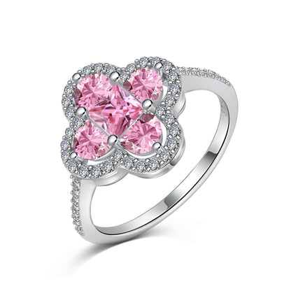 [Amore Jewels]Luxurious Eternity Flower Shape Banquet Ring