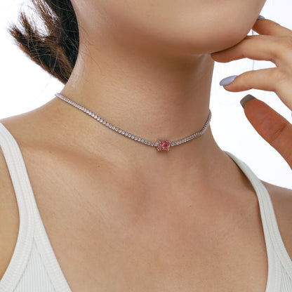 [Amore Jewels]2.0 carat Ornate Emerald Cut Necklace
