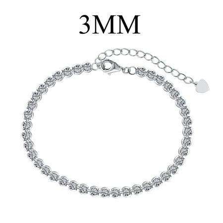 [Amore Jewels]Ornate  Sparkling Round Cut Daily Bracelet
