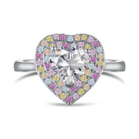 [Amore Jewels]Delicate Ebullient Heart Shape Wedding Ring