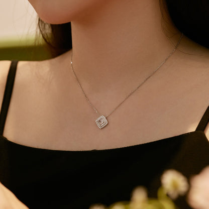 [Amore Jewels]Sparkling Asscher Cut Necklace