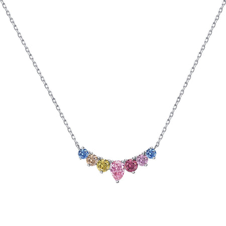 [Amore Jewels]Dainty Colorful Heart Necklace