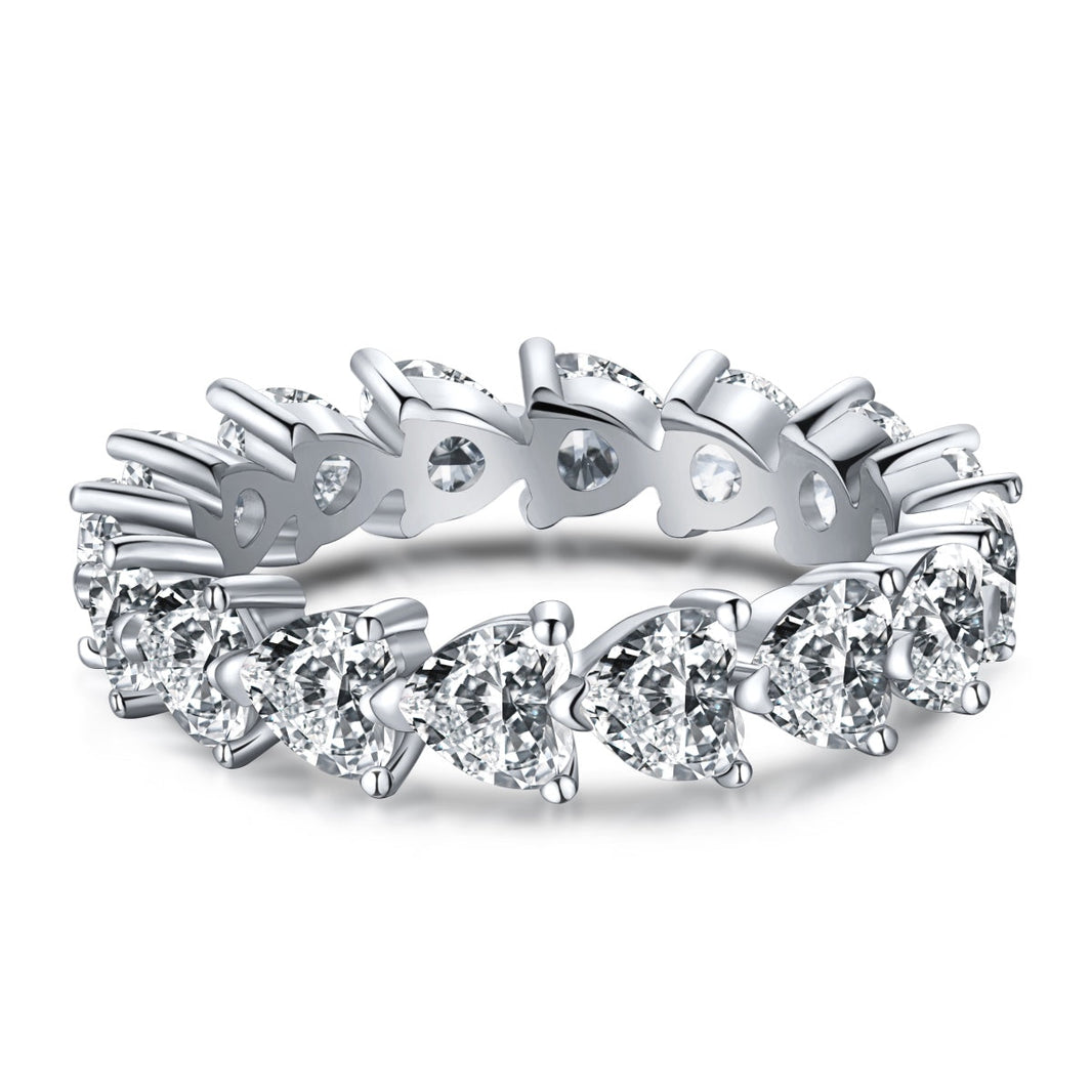 [Amore Jewels]0.25 Carat Radiant Romance Heart Cut Lover Ring
