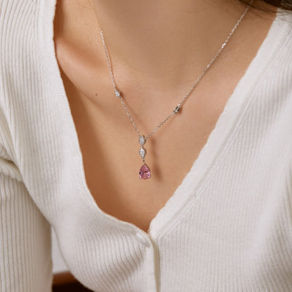 [Amore Jewels]Dazzling Pear Cut Necklace