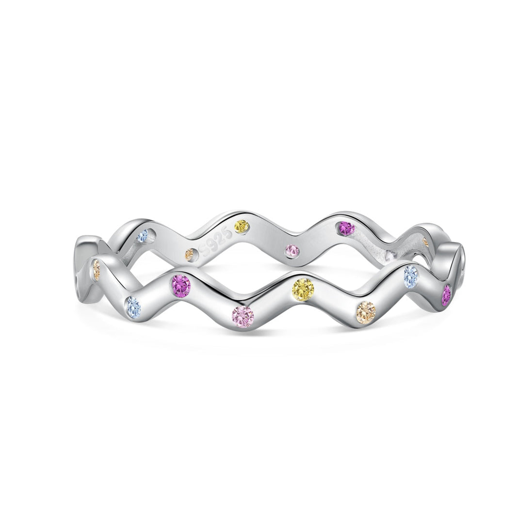 [Amore Jewels]Ornate Vibrant Round Cut Daily Ring