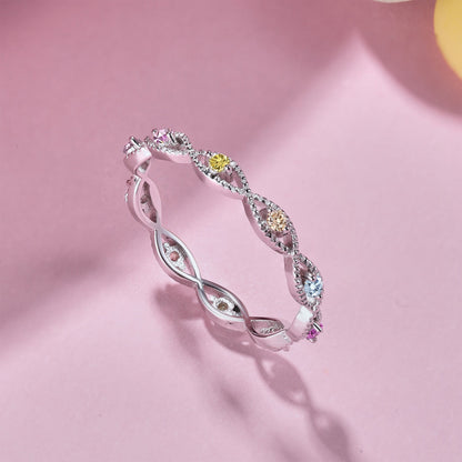 [Amore Jewels]Elegant Energetic Round Cut Daily Ring