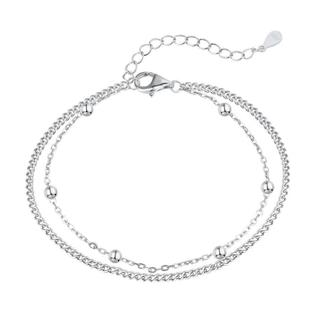 [Amore Jewels]Delicate Bead Double Layer Bracelet