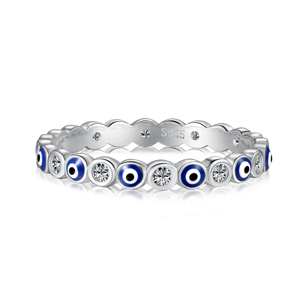 [Amore Jewels]Sparkling Vibrant Round Shape Daily Ring