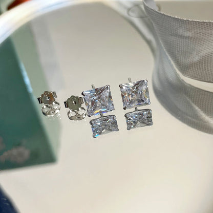 [Amore Jewels]Ornate Square Shape Earrings