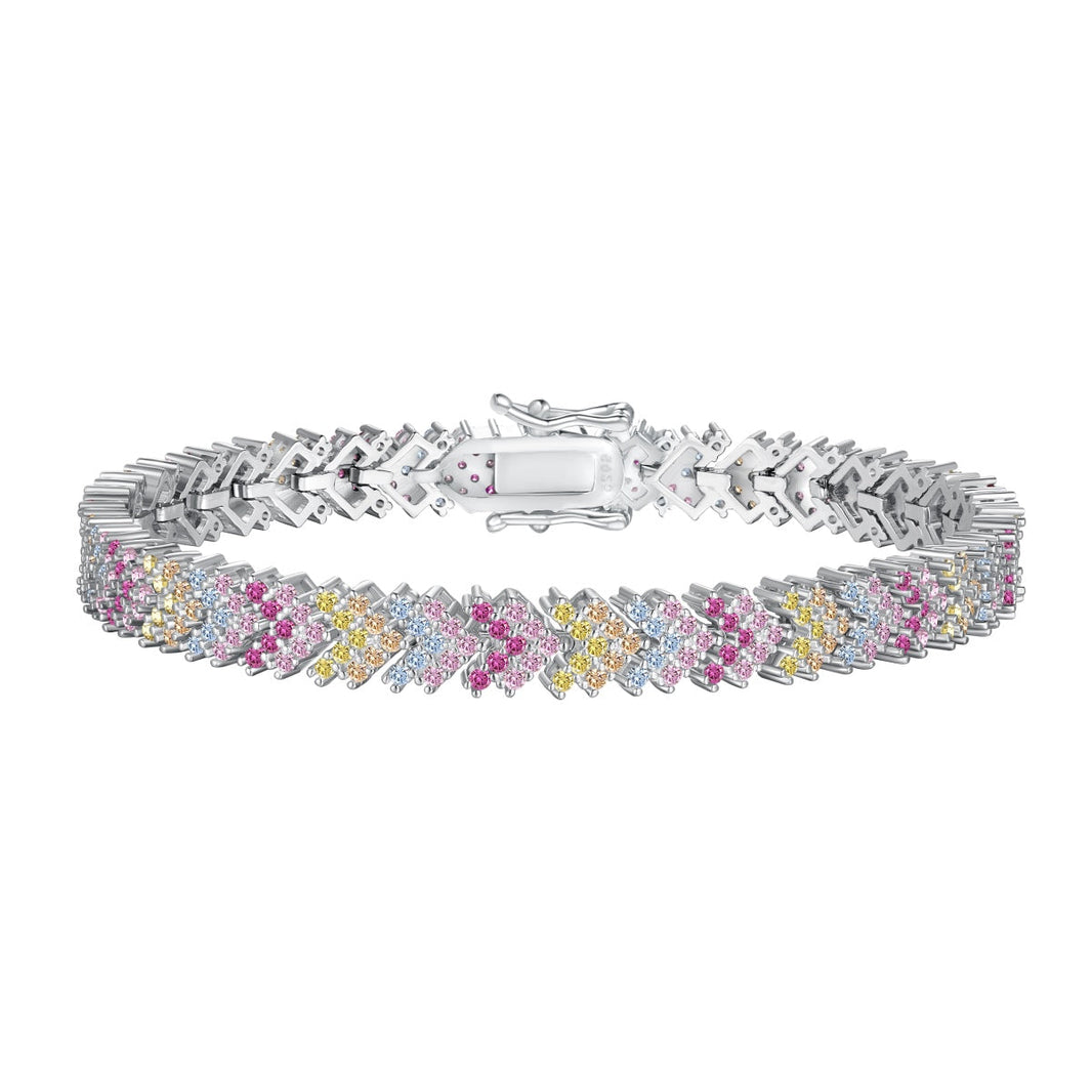 [Amore Jewels]Ornate Sparkling Round Cut Party Bracelet
