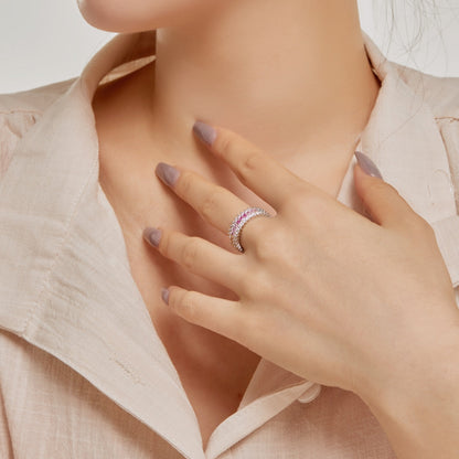 [Amore Jewels]Ornate Colorful Radiant Cut Daily Ring