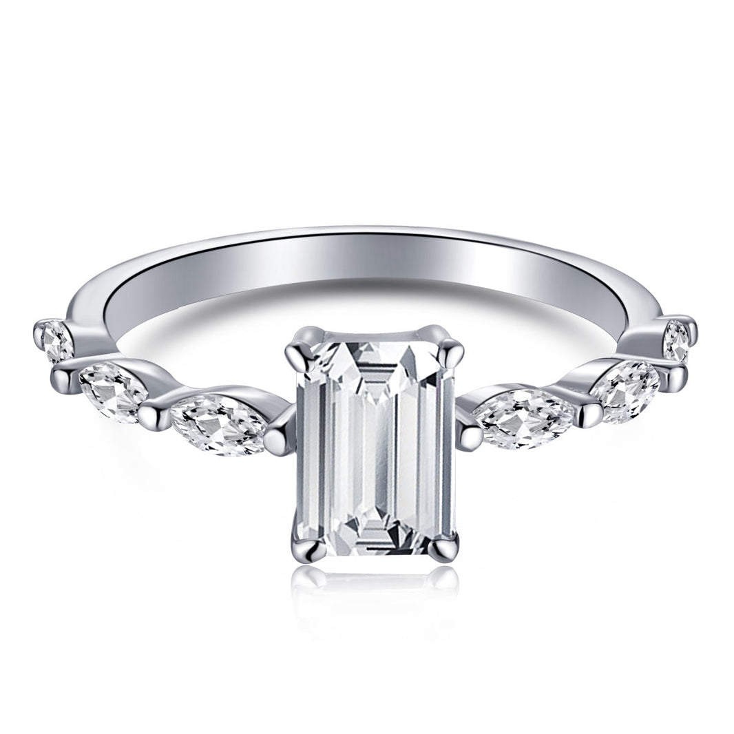 [Amore Jewels]1.0 Carat Dainty Resplendent Radiant Cut Daily Ring