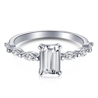 [Amore Jewels]1.0 Carat Dainty Resplendent Radiant Cut Daily Ring
