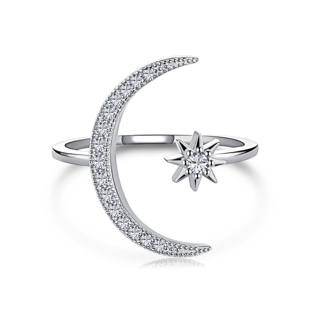[Amore Jewels]Eternity Moon & Star Ring