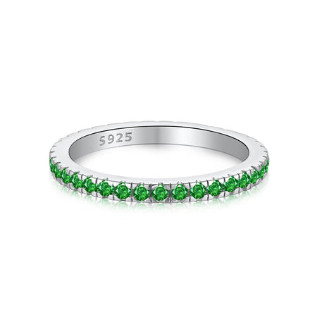 [Amore Jewels]Delicate Sparkling Round Cut Daily Ring