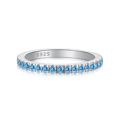 [Amore Jewels]Delicate Sparkling Round Cut Daily Ring