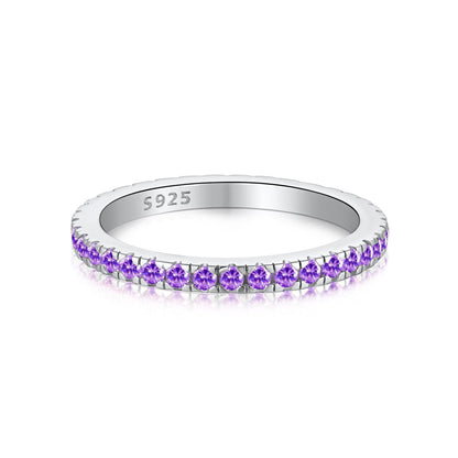 [Amore Jewels]Delicate Sparkling Round Cut Daily Ring
