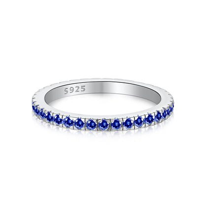 [Amore Jewels]Delicate Sparkling Round Cut Daily Ring