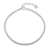 [Amore Jewels]Radiant Shinning Princess Cut Tennis Bracelet