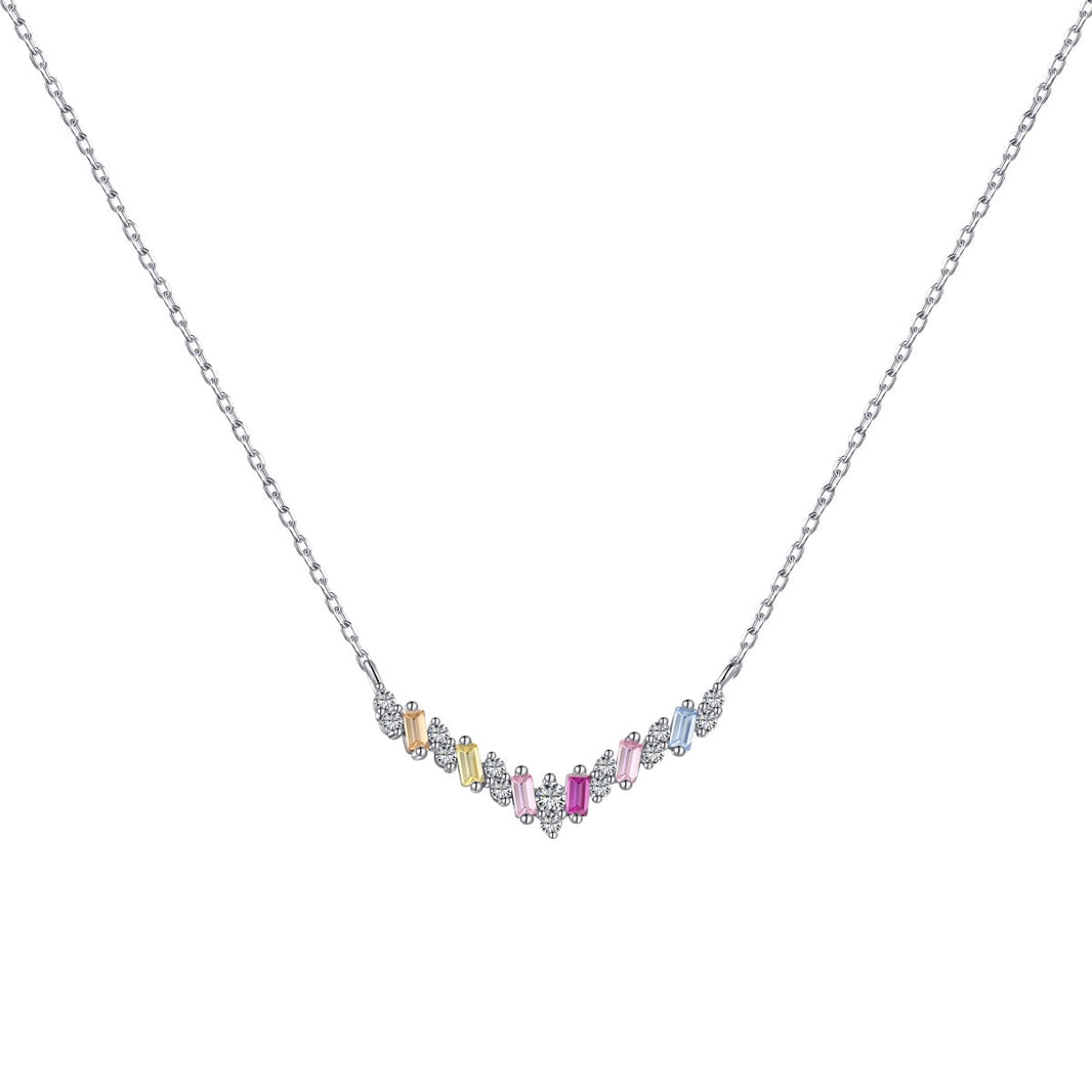 [Amore Jewels]Dazzling Rainbow Necklace