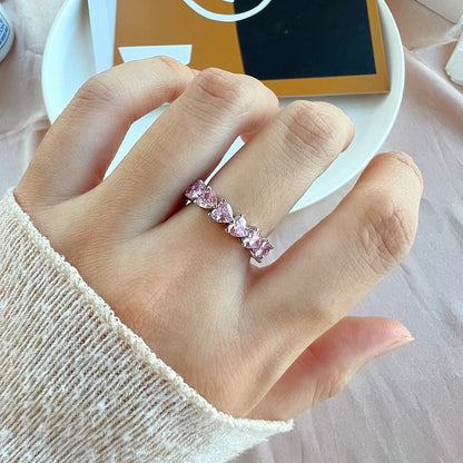 [Amore Jewels]0.25 Carat Radiant Romance Heart Cut Lover Ring
