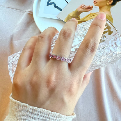 [Amore Jewels]Eternity Round Cut Tennis Ring