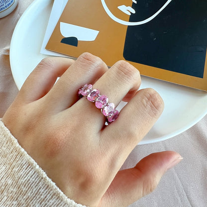 [Amore Jewels]Dainty Elongated Cushion Cut Tennis Ring
