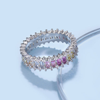 [Amore Jewels]Splashy Ornate Emerald Cut Cocktail Ring