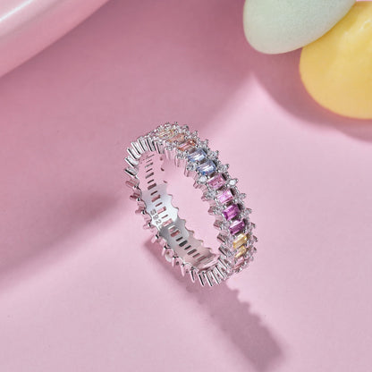 [Amore Jewels]Splashy Ornate Emerald Cut Cocktail Ring