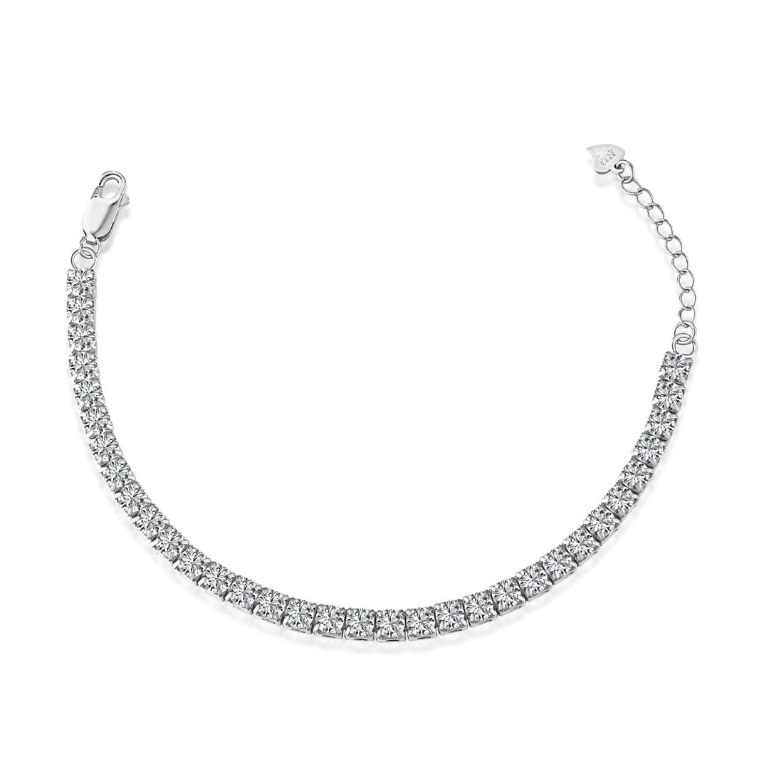 [Amore Jewels]Sparkling Radiant Princess Cut Tennis Bracelet