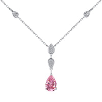 [Amore Jewels]Dazzling Pear Cut Necklace