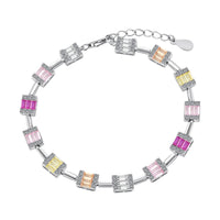 [Amore Jewels]Dainty Charming Emerald Cut Daily Bracelet
