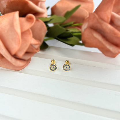 [Amore Jewels]Devil's Eye Ear Bone Nail Earrings