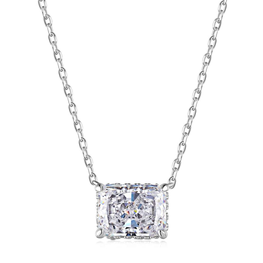 [Amore Jewels]Luxurious Square Shape Colorful Necalack