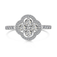 [Amore Jewels]Four Leaf Clover Flower Design Ring