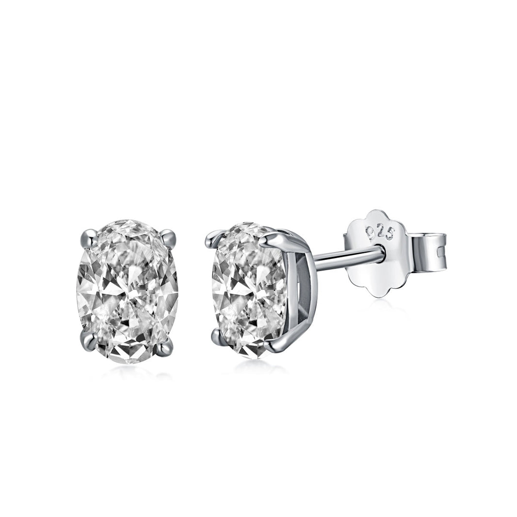 [Amore Jewels]Oval Classic Dignified Elegant Earrings