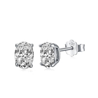 [Amore Jewels]Oval Classic Dignified Elegant Earrings