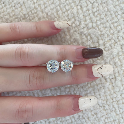 [Amore Jewels]Dainty Round Shape Earrings