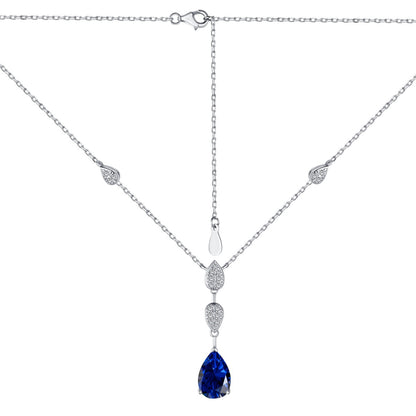 [Amore Jewels]Dazzling Pear Cut Necklace
