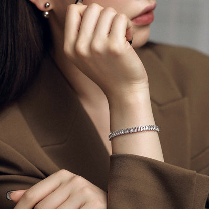 [Amore Jewels]Exquisite Emerald Cut Daily Bracelet
